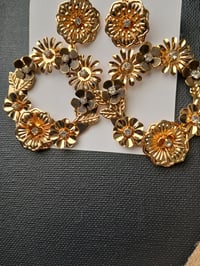 Image 2 of Flower Statement Earrings 