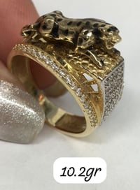 Mens Leopard ring
