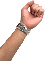 Image 3 of Georges Rech Paris Pyramid Stud Quartz Watch Bracelet