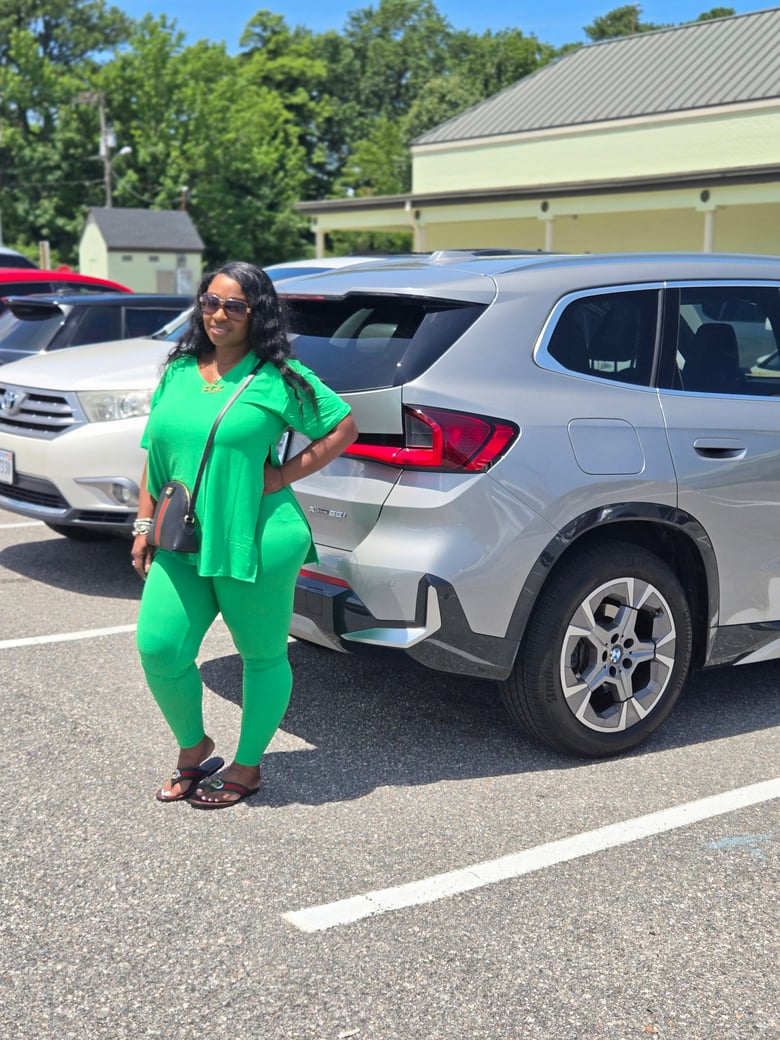 Image of 2pc leggings and side slit shirt