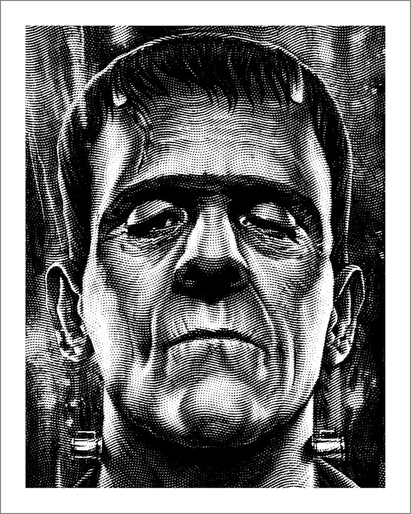 "Monster" - 8" x 10" limited edition letterpress