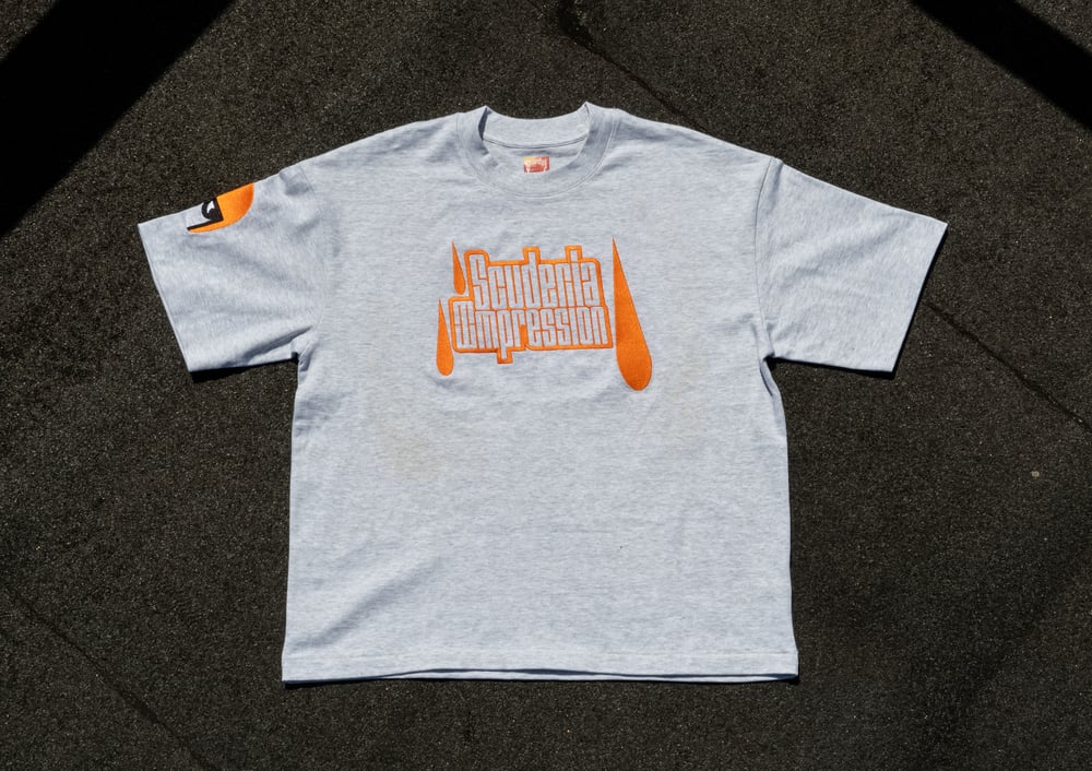 Image of Tee shirt BIG BOX LOGO gris chiné