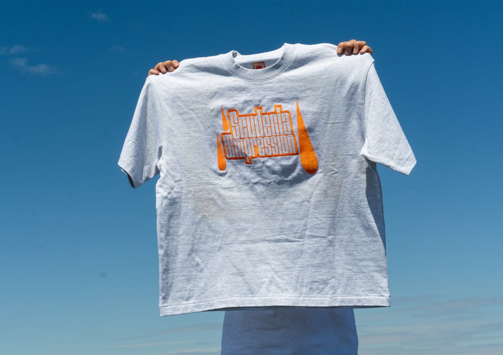 Image of Tee shirt BIG BOX LOGO gris chiné