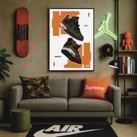 Image 3 of Sneaker Poster Air Jordan 4 x UNDEFEATED 2025