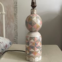 Image 4 of Adeline Painted Table Lamp (Pattern 2)