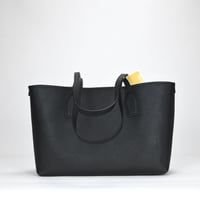 Image 3 of Michael Kors Charlie Saffiano Medium Tote with Small Zip Case - Black
