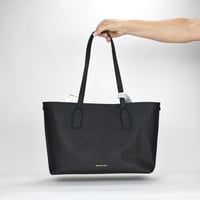Image 4 of Michael Kors Charlie Saffiano Medium Tote with Small Zip Case - Black