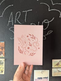 Image 2 of Crane and snake print