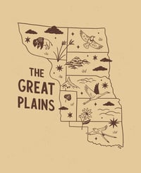 Image 3 of Great Plains map print