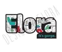 Image 1 of Elora Outlined - Logo sticker