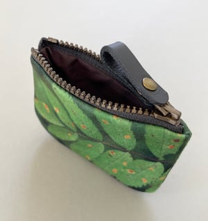 Image of Rowan leaf, tiny zipper purse