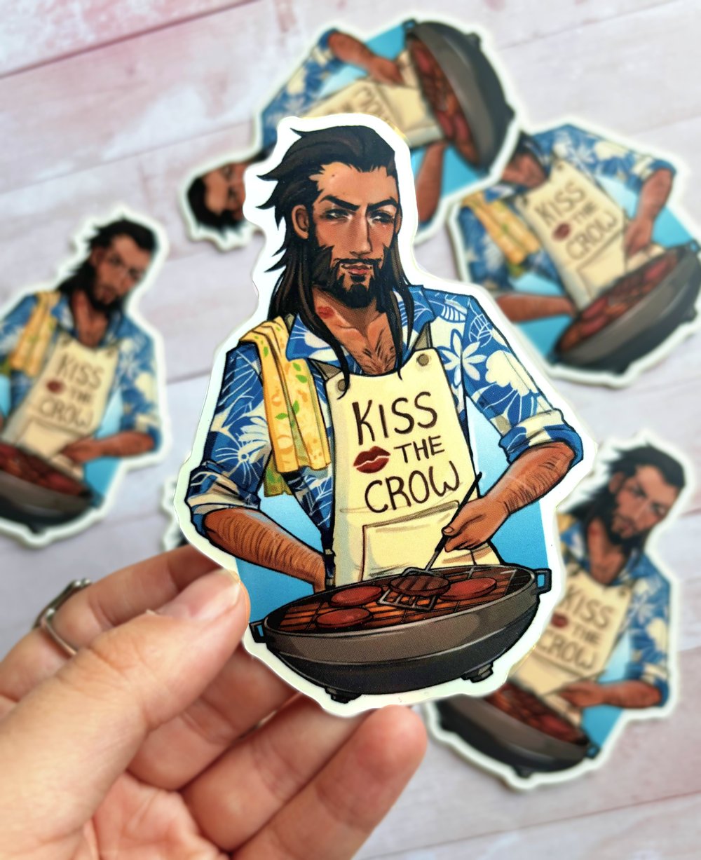 Kiss the Crow | Vinyl Sticker