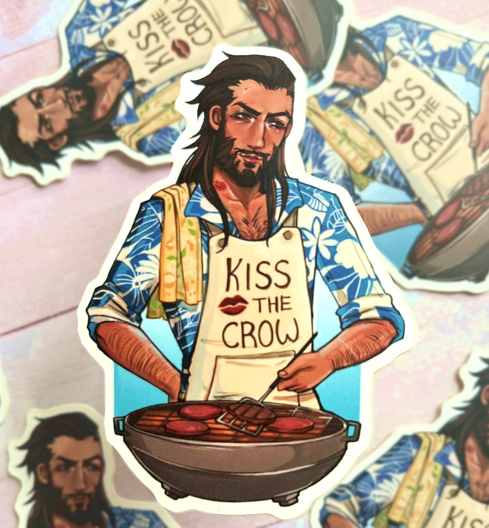 Kiss the Crow | Vinyl Sticker