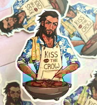 Image 1 of Kiss the Crow | Vinyl Sticker