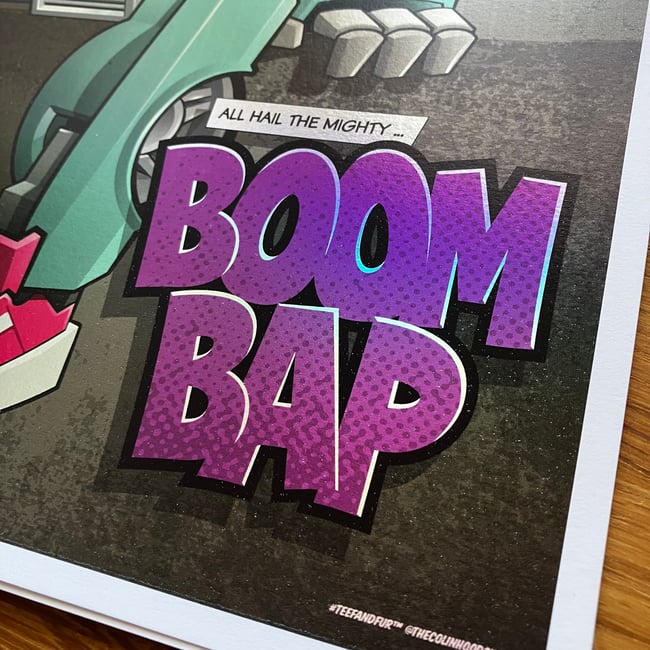 Boom Bap Foil print