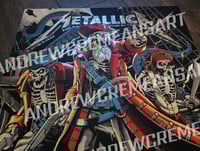 Image 2 of (2p) FOIL SET - AP METALLICA M72 TAMPA BAY FOIL POSTERS - 2 NIGHTS JUNE 6th and 8th 2025