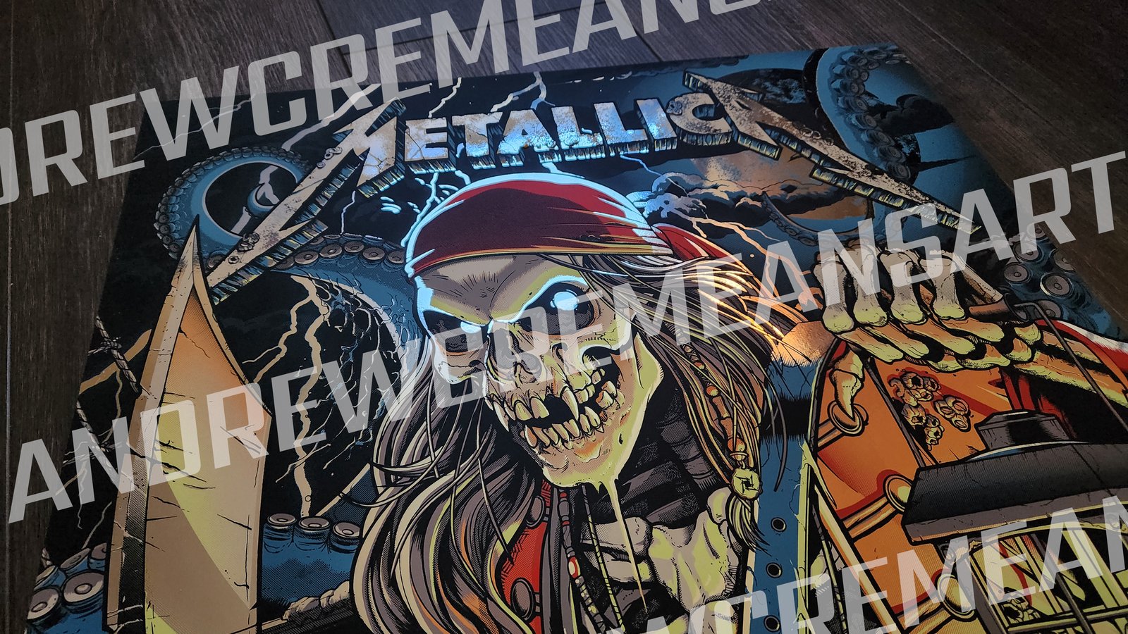 2p) FOIL SET - AP METALLICA M72 TAMPA BAY FOIL POSTERS - 2 NIGHTS