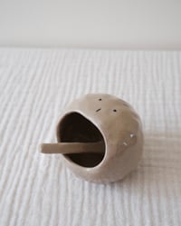 Image 2 of Salt Pig with handmade spoon  