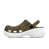 Image 3 of Women's Elevated Style Croc Shoes- Hawaiian Sovereign Flag Camo Print