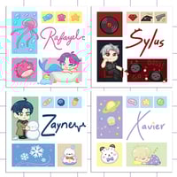 Image 1 of Love and Deep Space Square Prints