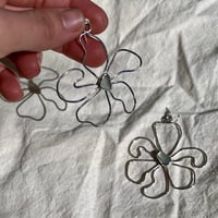 Image 4 of WHITE BLOOM EARRINGS