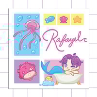 Image 2 of Love and Deep Space Square Prints