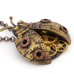 Image of Steampunk Ladybug Brass