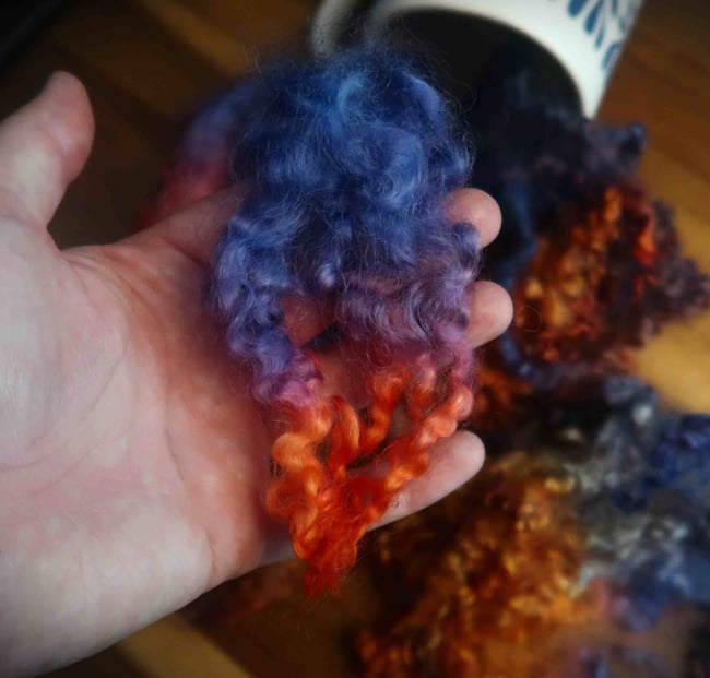 Wave Rider Border Leicester Locks - 1oz Bundles