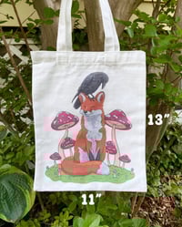 Image 3 of Fox & Crow Tote Bag