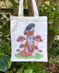 Image 1 of Fox & Crow Tote Bag