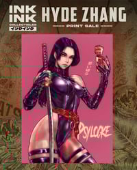 Image 1 of Psylocke - A3 Print // Hyde Zhang