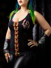 Image 1 of M/L WastewalkerLace Up Tank Top