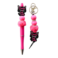 Image 1 of Novelty Pens / Keychains - Crazy Cat Lady