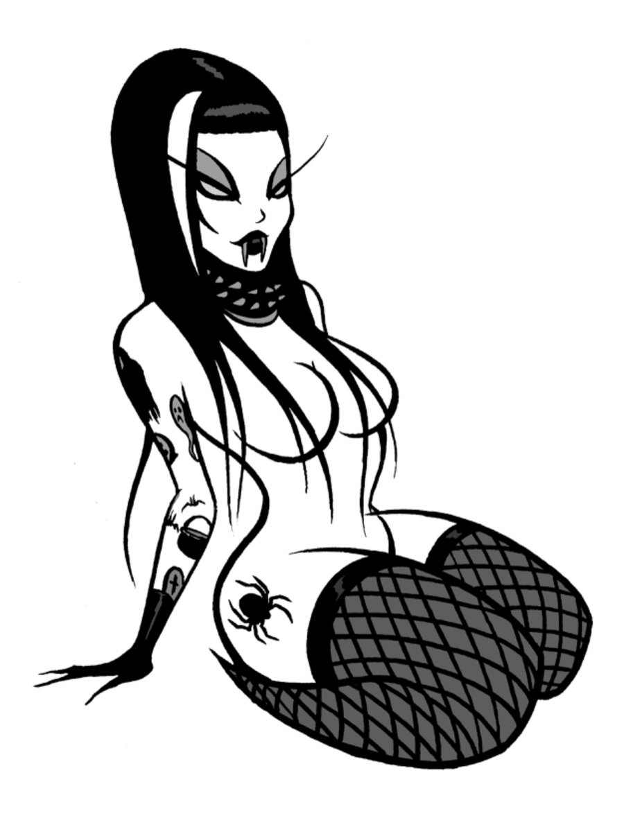 Image of NEW! INKED  GHOUL  - signed print 