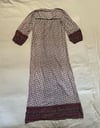 early 70s Indian cotton maxi dress 