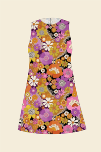 Image 1 of Cotton Yesterday Mini in Psychedelic Meadow Pink