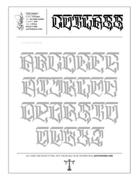 Image 4 of Cutlass (1 style) - Custom Font by Justified Ink