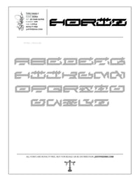 Image 4 of Horiz (1 style) - Custom Font by Justified Ink