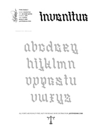 Image 4 of Invenitur (1 style) - Custom Font by Justified Ink