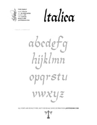 Image 7 of Italica (3 styles) - Custom Font by Justified Ink