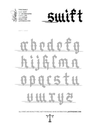 Image 5 of Swift (2 styles) - Custom Font by Justified Ink