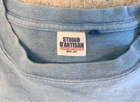 Image 3 of Studio d’Artisan indigo dyed “omotenashi” t-shirt, size M (fits S)
