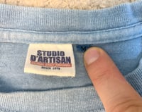 Image 4 of Studio d’Artisan indigo dyed “omotenashi” t-shirt, size M (fits S)