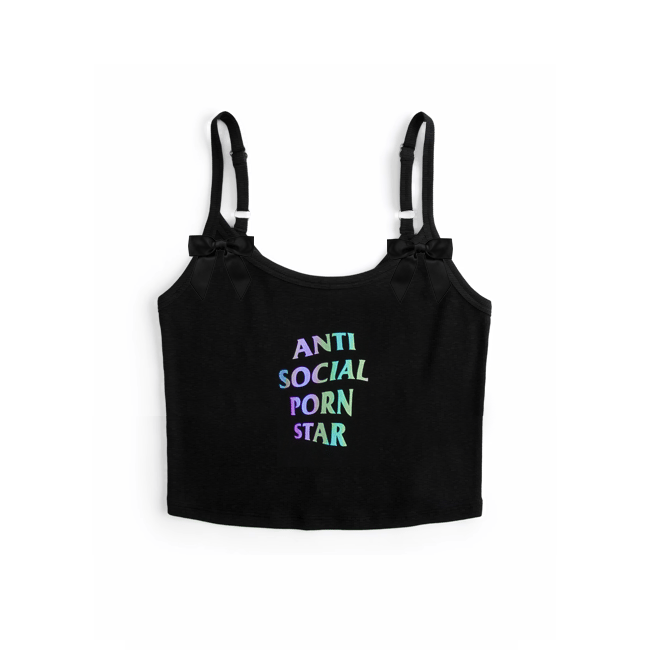 Image of ANTI SOCIAL STAR SPAGHETTI STRAP TOP