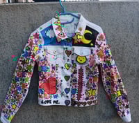 Image 2 of Painted Jeans Jacket S