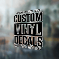 Image 1 of Custom 2 Color Vinyl Decal
