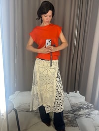 Image 2 of Knitted angora top Luna in coral 