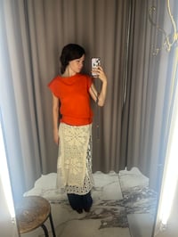 Image 3 of Knitted angora top Luna in coral 