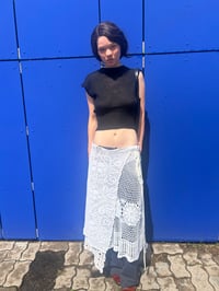 Image 2 of LUNA top black merino round neck 