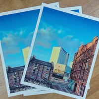 Image 3 of Chancelot Mill, Leith, Sunset,  limited edition giclée print